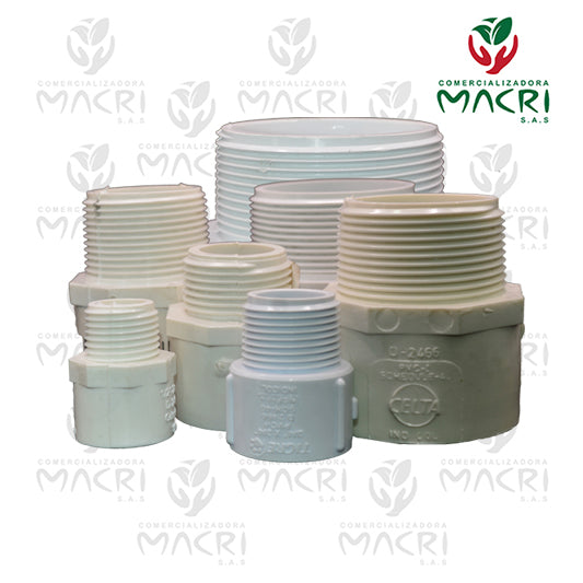 ADAPTADOR MACHO ACOMETIDA PVC