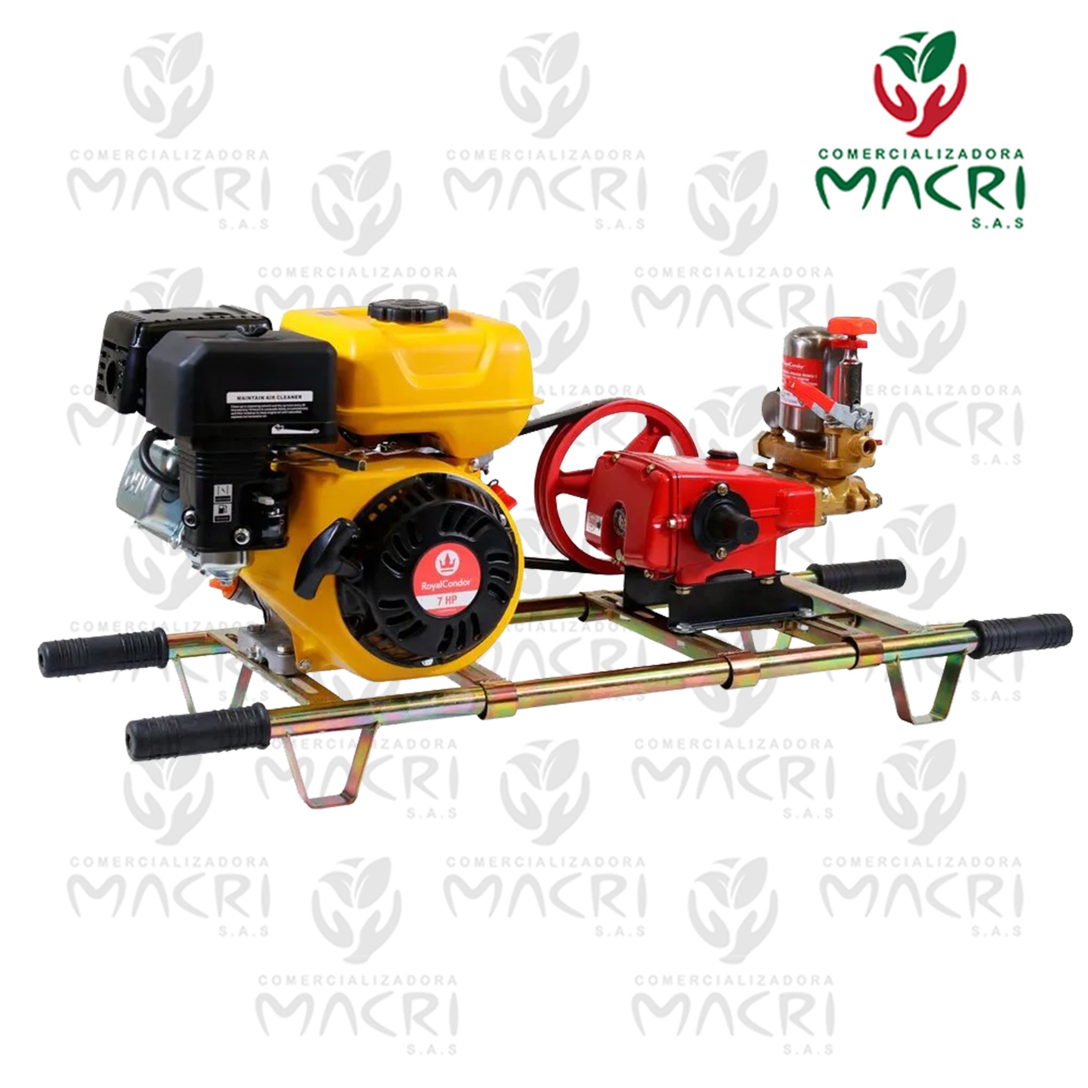 FUMIGADORA ESTACIONARIA CERAMICA 7HP BOMBA 30 PISTON